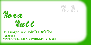 nora mull business card